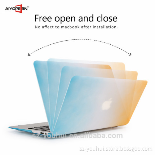Factory Price Rainbow Rubberized Cover Shell Hard Case for Macbook Air 13.3"